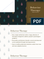 Behavior Therapy: Prepared By: Cortez, Kathleen Kris D
