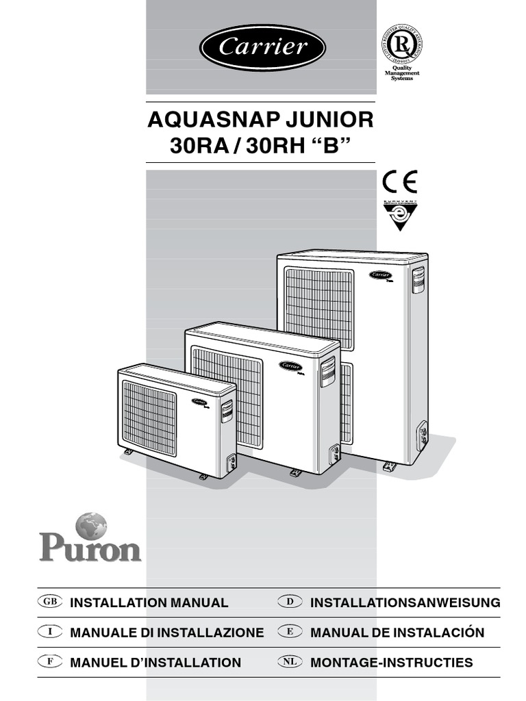 InstallationManualCarrier30RA.pdf Air Conditioning Hvac