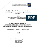 Casparri - Seminario Matematica 2 2012 PDF