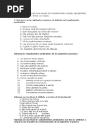 Ejercicios de Complementos Circunstanciales | PDF