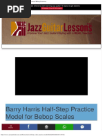 Jazz Guitar Lessons Barry Harris Workshop Advanced Bebop Exercises