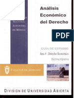 Analisis Economico Del Derecho Area V-Derecho Economico PDF