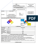 Hoja de Seguridad Desinfectante Amonio Cuaternario