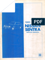 Nissan Sentra 1983 Factory Service Manual PDF