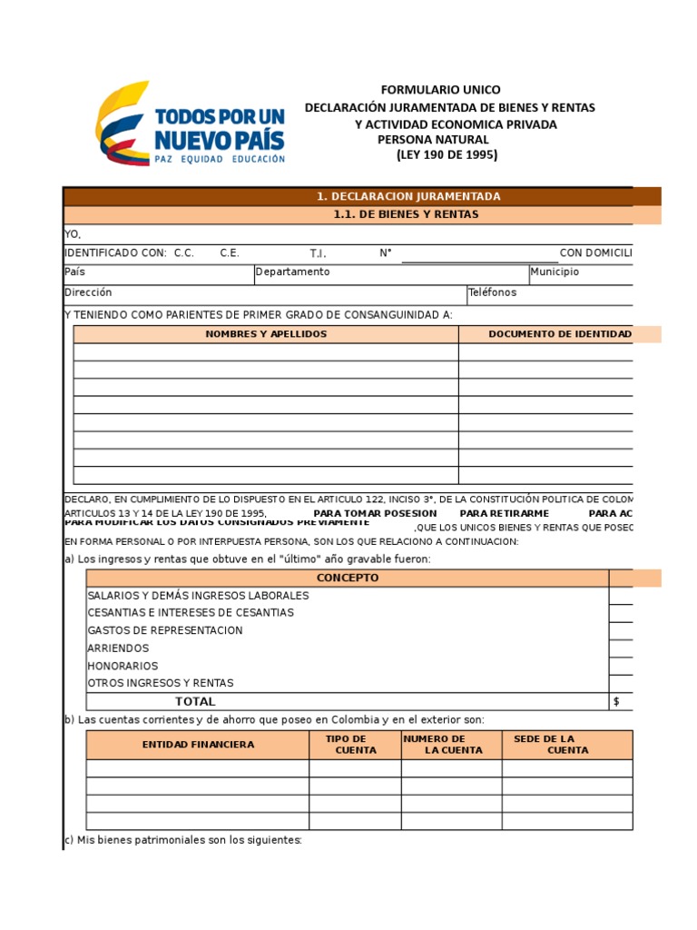 Formatos Sigep Politica Economias