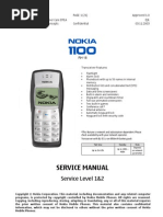 Nokia 1100 Service Manual Level 1 2