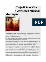 Ini Yang Terjadi Saat Kita Melewati Jembatan Shiratal Mustaqim