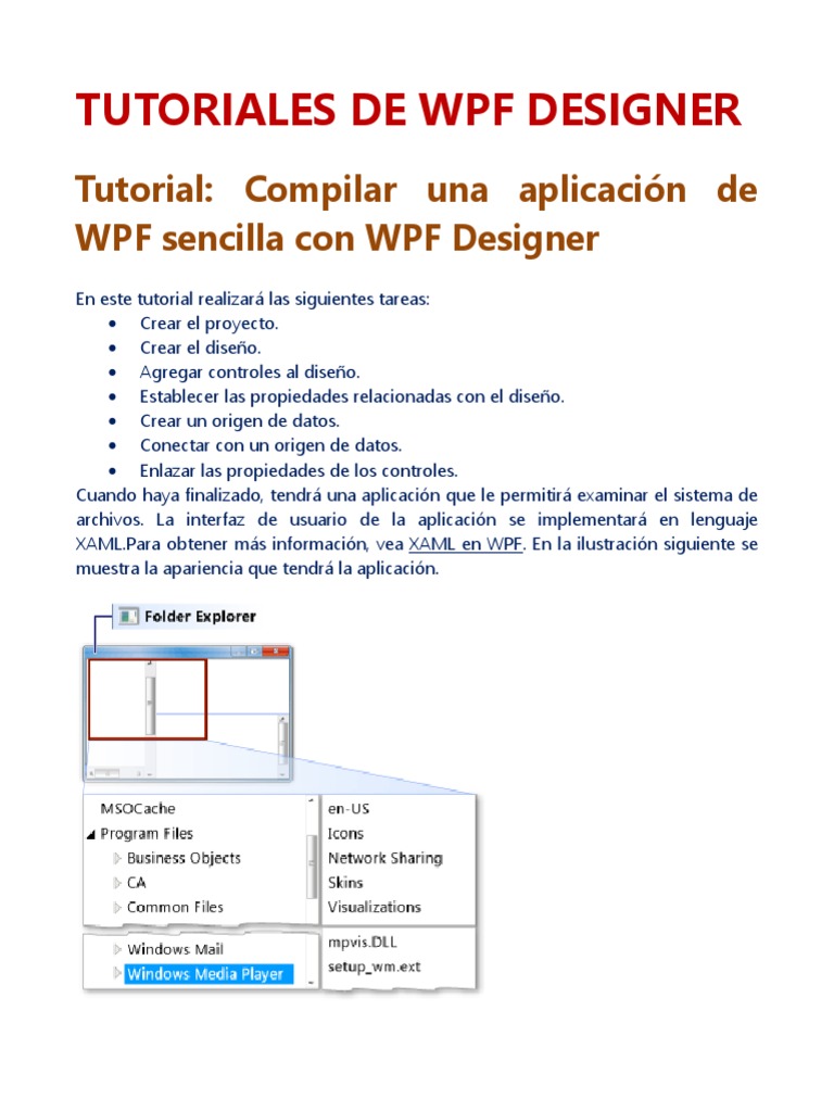 Tutorial de WPF Designer en VB | PDF | Ventana (informática) | Lenguaje ...