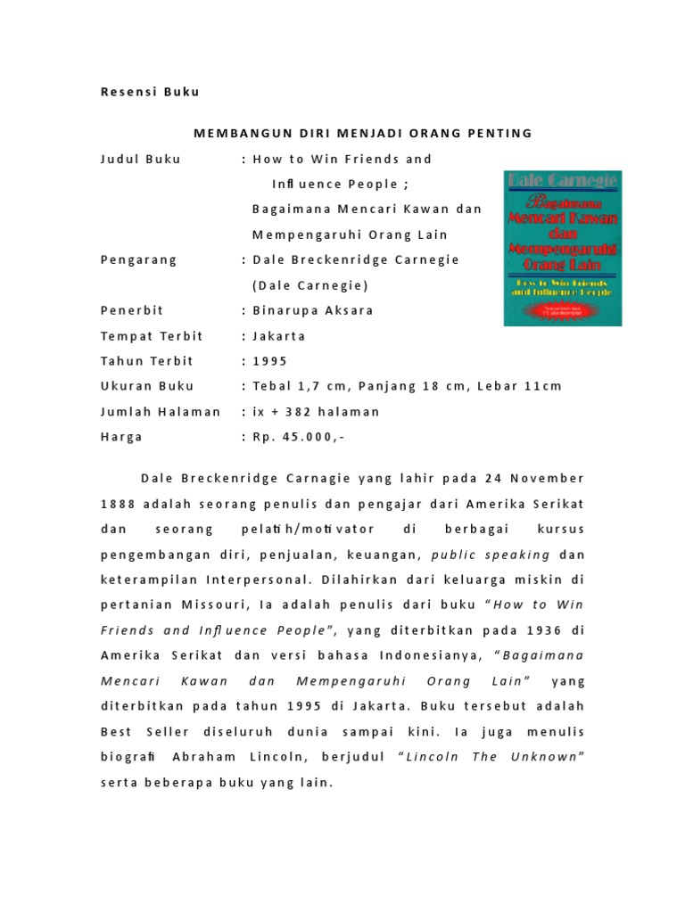 Bagaimana Mencari Kawan Dan Mempengaruhi Orang Lain Pdf