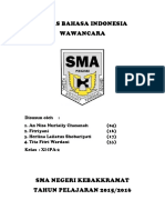 Tugas Wawancara Bahasa Indonesia