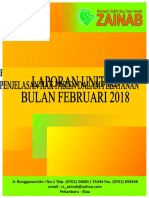 Cover Laporan Unit K3 Bulan Februari 2018