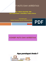Konsep Mutu & Akreditasi Lampung, 19 Mei 2017