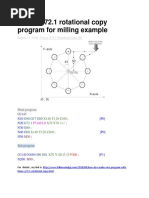 Fanuc G72.1 Rotational Copy Program For Milling Example