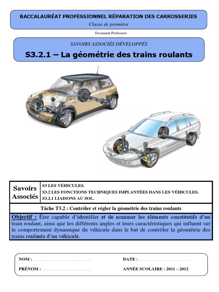 Contrôle géométrie et réglage parallélisme voiture Longevilles-Mont-d'Or