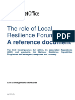 The Role of Local Resilience Forums:: A Reference Document