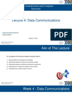Lecture 4: Data Communications: Data Communication and Computer Networks