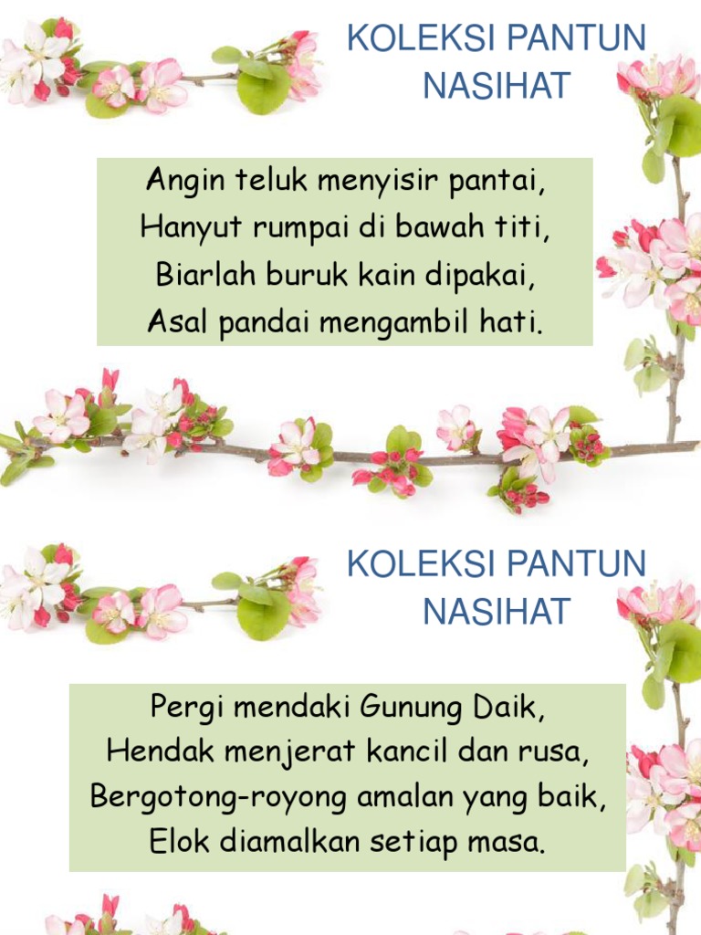 Pantun Nasihat Negeri Sembilan