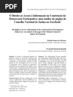 O Direito ao Acesso à Informação na Construção da Democracia
