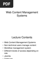 Web Content Management Systems