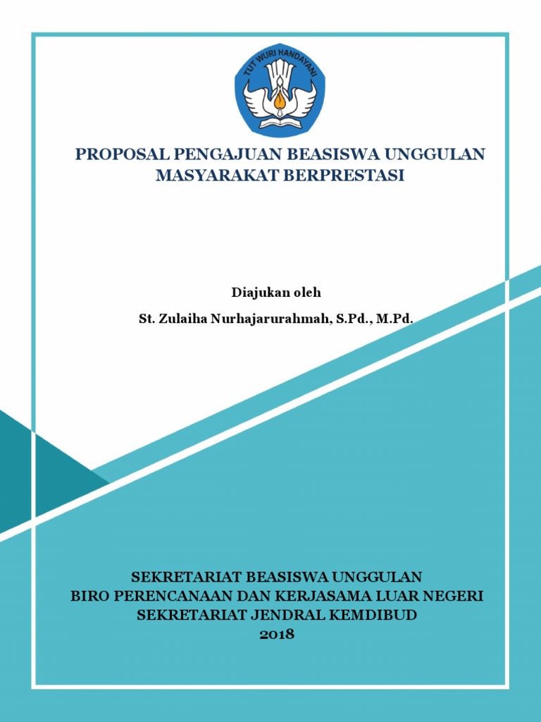 Proposal BEASISWA UNGGULAN KEMDIKBUD 2018