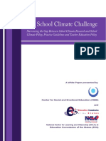 School Climate Challenge Policy Paper