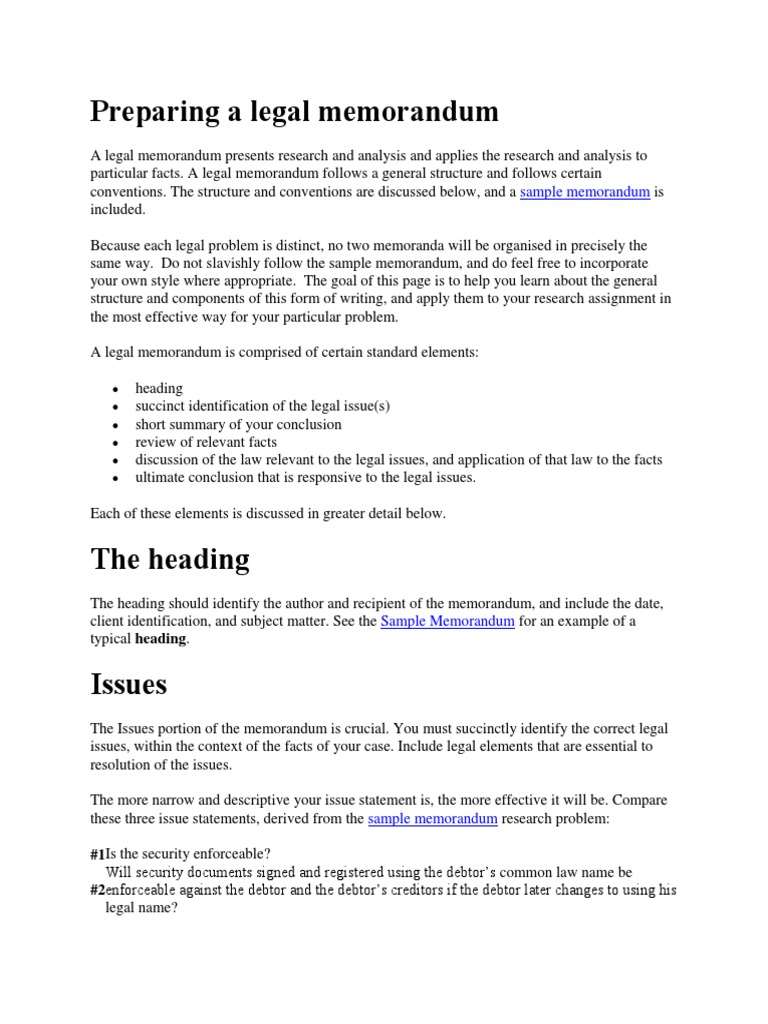 Legal Memorandum Negligence Citation