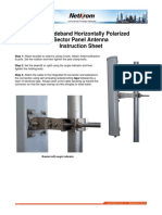 5Ghz Wideband Horizontally Polarized Sector Panel Antenna Instruction Sheet