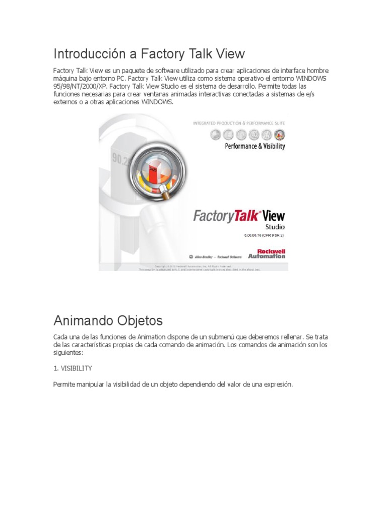 Introducción A Factory Talk View | PDF | Ventana (informática) | Point ...