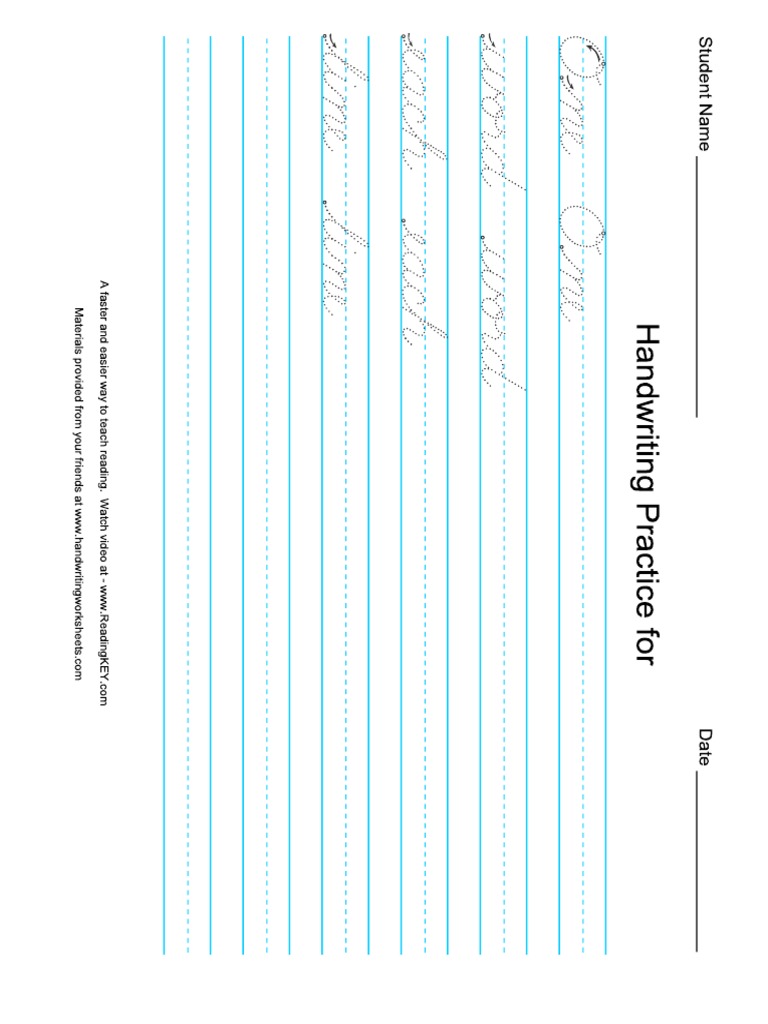 Cursive Handwriting Worksheet Maker Multiword PDF