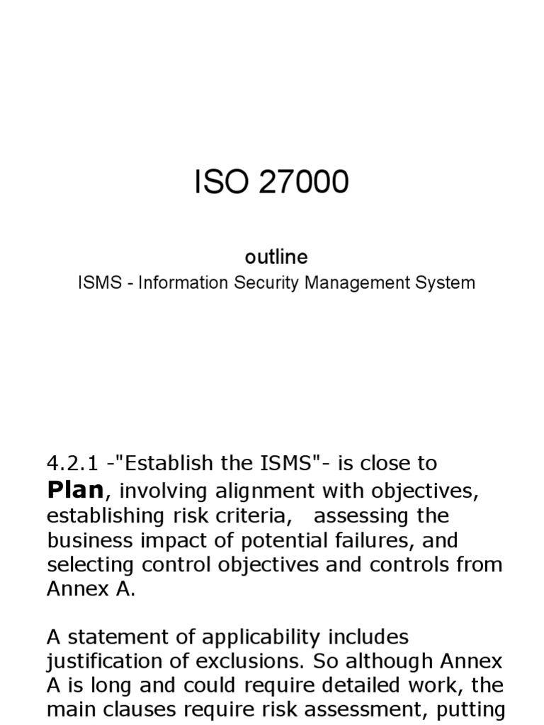 ISO 27000 Overview and Implementation Guide | PDF