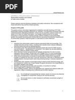 Installation - Safety Instructions - Maintenance: Photovoltaic Modules User Manual ET Solar Series Module