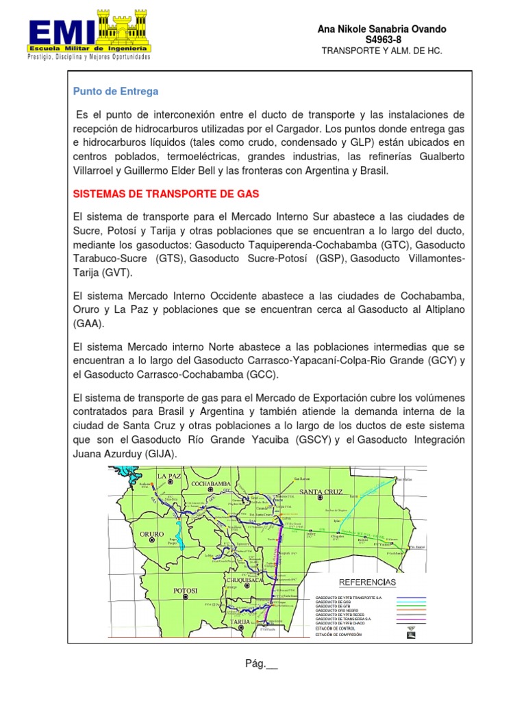 Definiciones - Sistema de Transporte de Gas en Bolivia | PDF | Petróleo ...