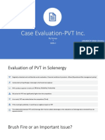 Case Evaluation-PVT Inc.: by Group-1 B2B-C