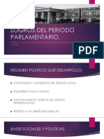 Logros Del Periodo Parlamentario