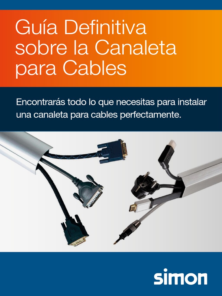 Canaleta de cables, Canaleta de colocación de cables, Manejo de cables