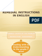 Remedial Instructions in English