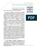 DATOS-Aun Son Válidas Las Leyes de Animales Limpios e Inmundos