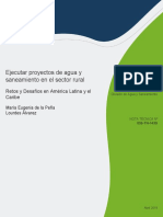 Ejecutar Proyectos de Agua y Saneamiento en El Sector Rural Retos y Desafios en America Latina y El Caribe PDF