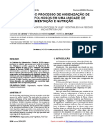 Avaliação Do Processo de Higienização de Vegetais Folhosos em Uma Unidade de Alimentação e Nutrição