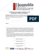 (Halrev) Copyright Transfer Agreement and Publishing Ethics Statement