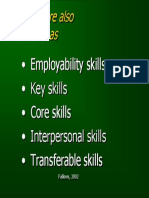 Employability Skills - Key Skills - Core Skills - Interpersonal Skills - Transferable Skills