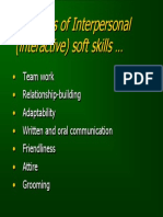 Examples of Interpersonal (Interactive) Soft Skills