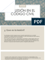 La Lesión en El Código Civil