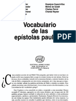 088 Vocabulario de Las Epistolas Paulinas, Varios Autores