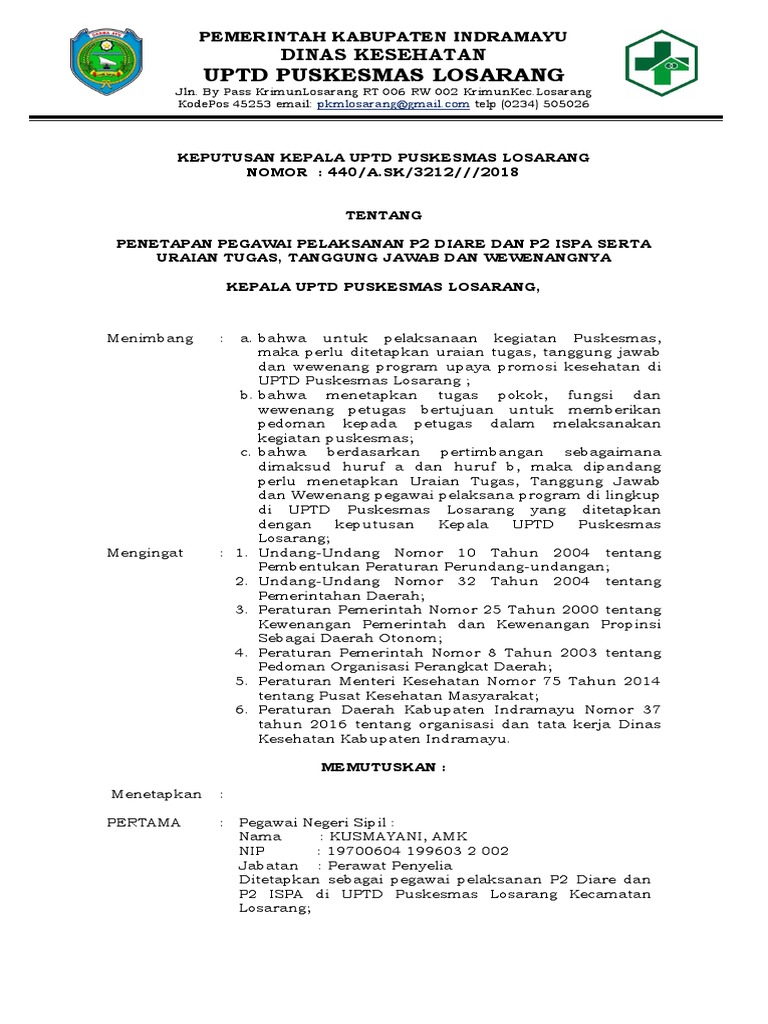 SK Program Ispa Dan Diare | PDF