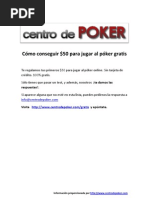 Download 50 Gratis Para Jugar Hoy al Poker Gratis by PokerGratis SN38598839 doc pdf