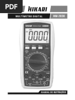 Manual Multimetro Digital HM 2030