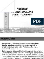 Proposed International and Domestic Airport: A R D E S 7