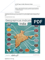 16 Geographical Indication (GI) Tags in India Memorize Faster PDF