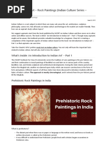 24 Prehistoric Era Art - Rock Paintings (Indian Culture Series - NCERT) PDF